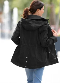 Best BADER Jacke mit abnehmbarer Kapuze SCHWARZ