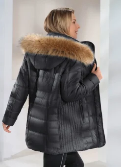 BADER Jacke mit abnehmbarer Kapuze GRAFIT