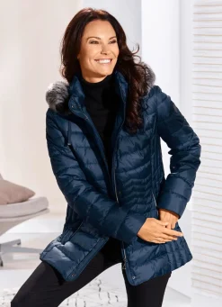 Outlet BADER Jacke mit abnehmbarer Kapuze NAVY