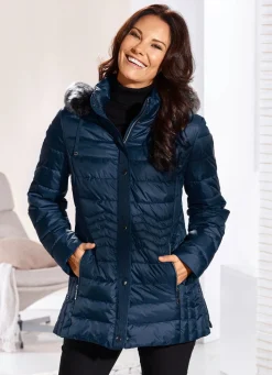 Outlet BADER Jacke mit abnehmbarer Kapuze NAVY