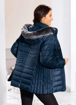 Outlet BADER Jacke mit abnehmbarer Kapuze NAVY