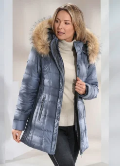 Clearance BADER Jacke mit abnehmbarer Kapuze RAUCHBLAU