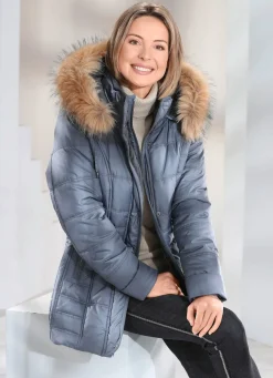 Clearance BADER Jacke mit abnehmbarer Kapuze RAUCHBLAU