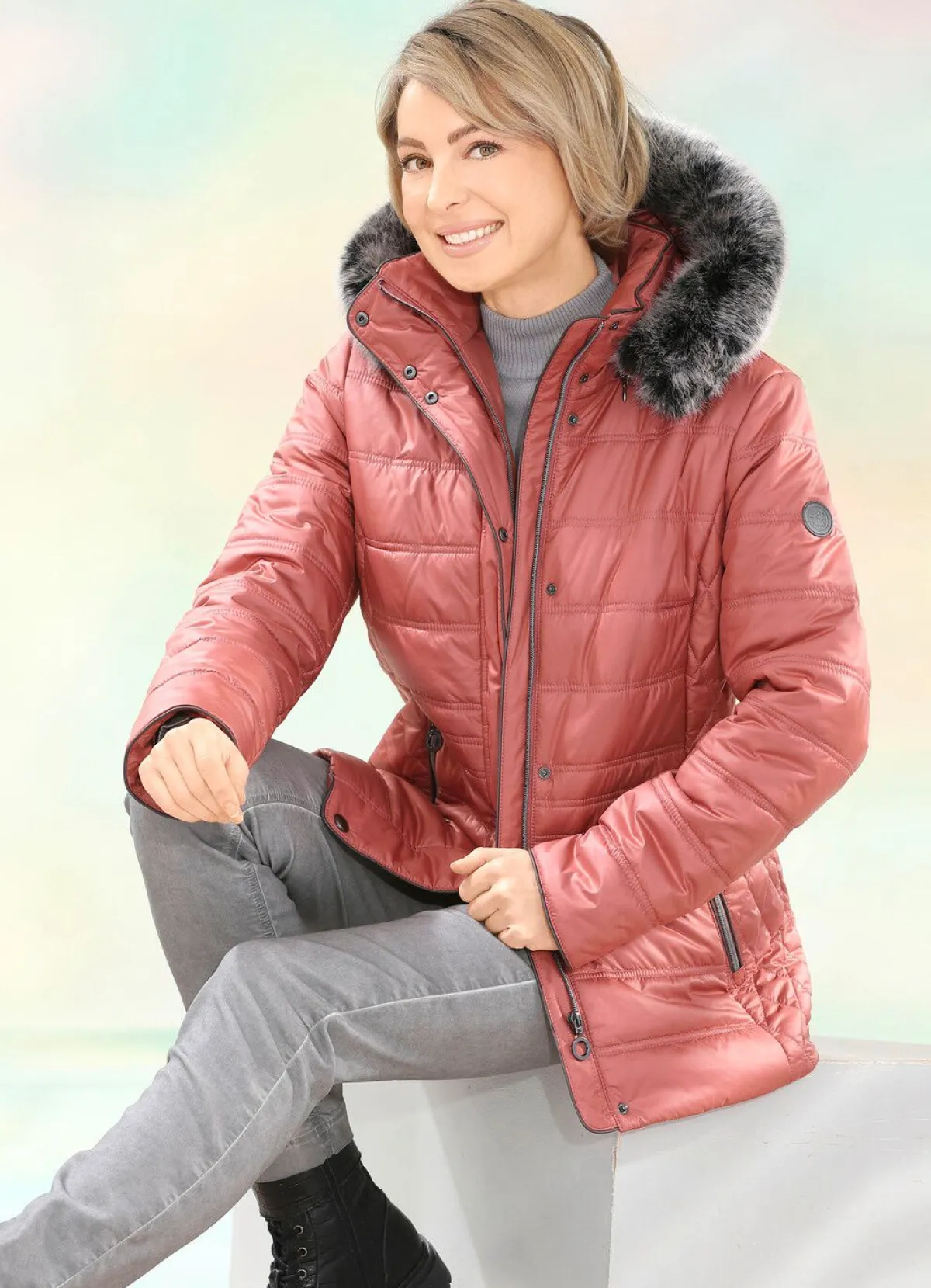 Discount BADER Jacke mit abnehmbarer Kapuze KÜRBIS