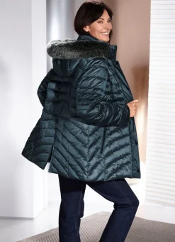 Outlet BADER Jacke mit abnehmbarer Kapuze STAHLBLAU