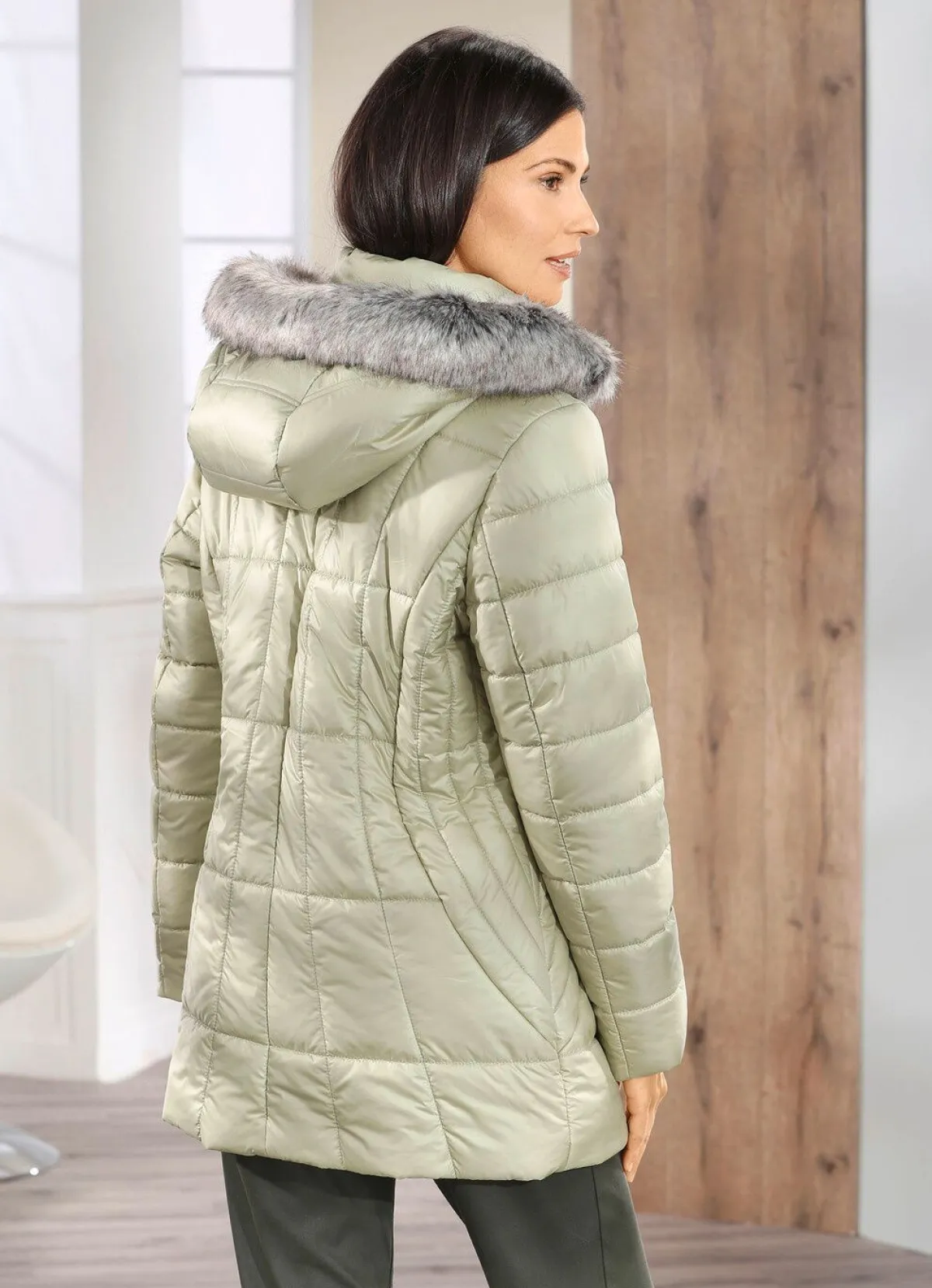 Online BADER Jacke mit abnehmbarer Kapuze LINDGRÜN