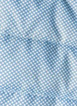 BADER Jacke mit apartem Minimaldessin HIMMELBLAU-WEISS