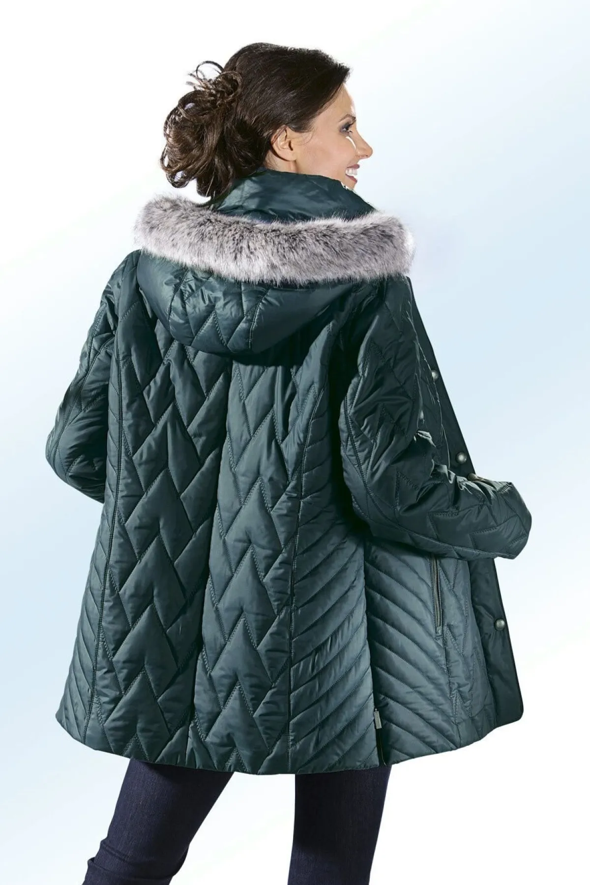 New BADER Jacke mit fabelhaftem Stepp PETROL