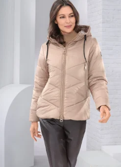 Outlet BADER Jacke mit fester Kapuze GOLDBEIGE