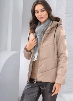 Outlet BADER Jacke mit fester Kapuze GOLDBEIGE