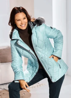 Online BADER Jacke mit figurfreundlicher Längssteppung seitlich GLETSCHER