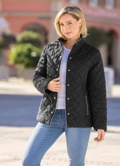 New BADER Jacke mit interessantem Stepp SCHWARZ