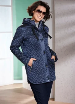 Online BADER Jacke mit interessanter Steppung BLAU