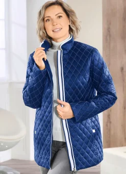 Online BADER Jacke mit Rautenstepp KOBALTBLAU