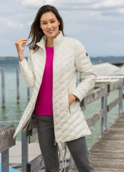 Discount BADER Jacke mit Reißverschlussleiste CREME