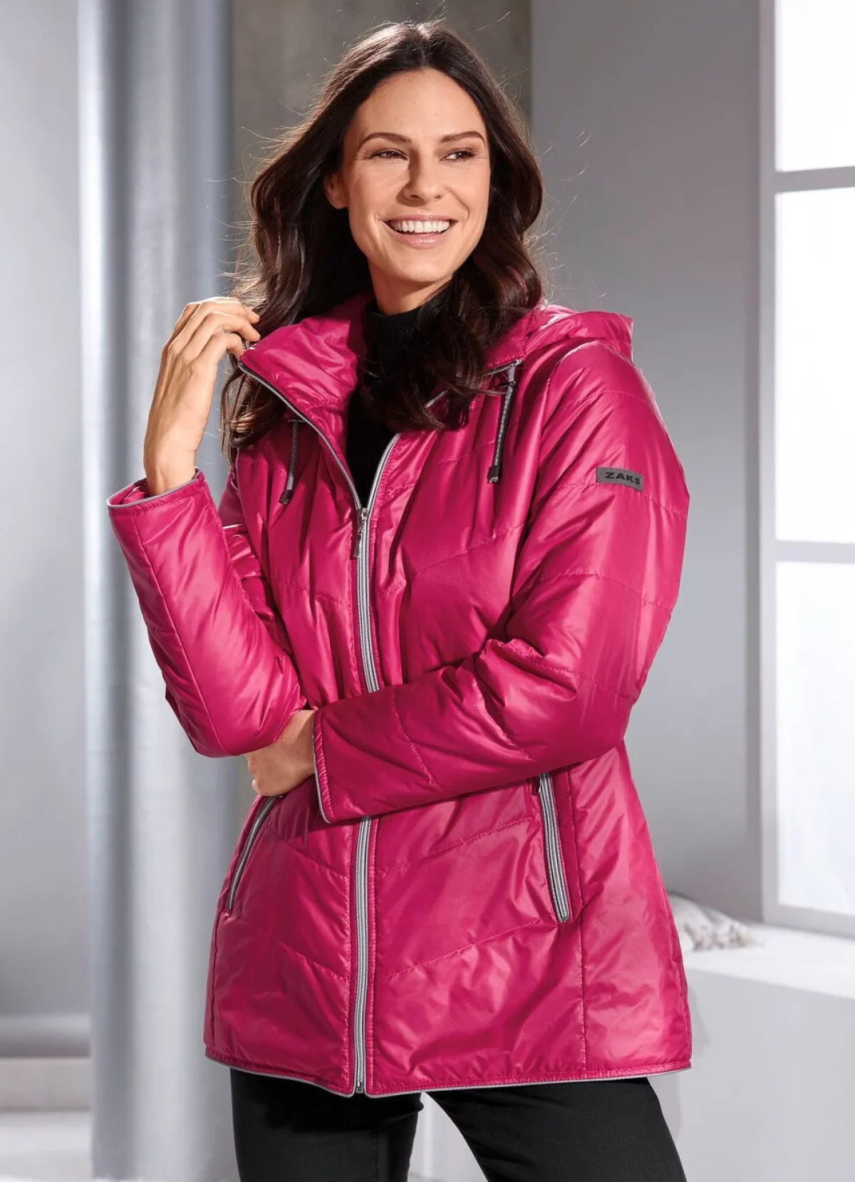New BADER Jacke mit Reißverschlusstaschen PINK