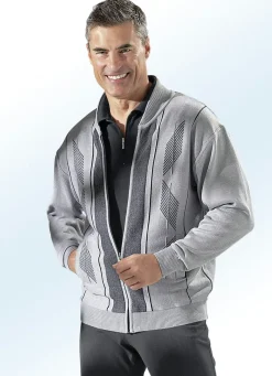 Outlet BADER Jacke mit seitlichen Schubtaschen HELLGRAU