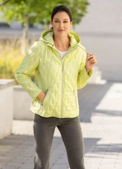 BADER Jacke mit trendgenauem Laserstepp LIMETTE