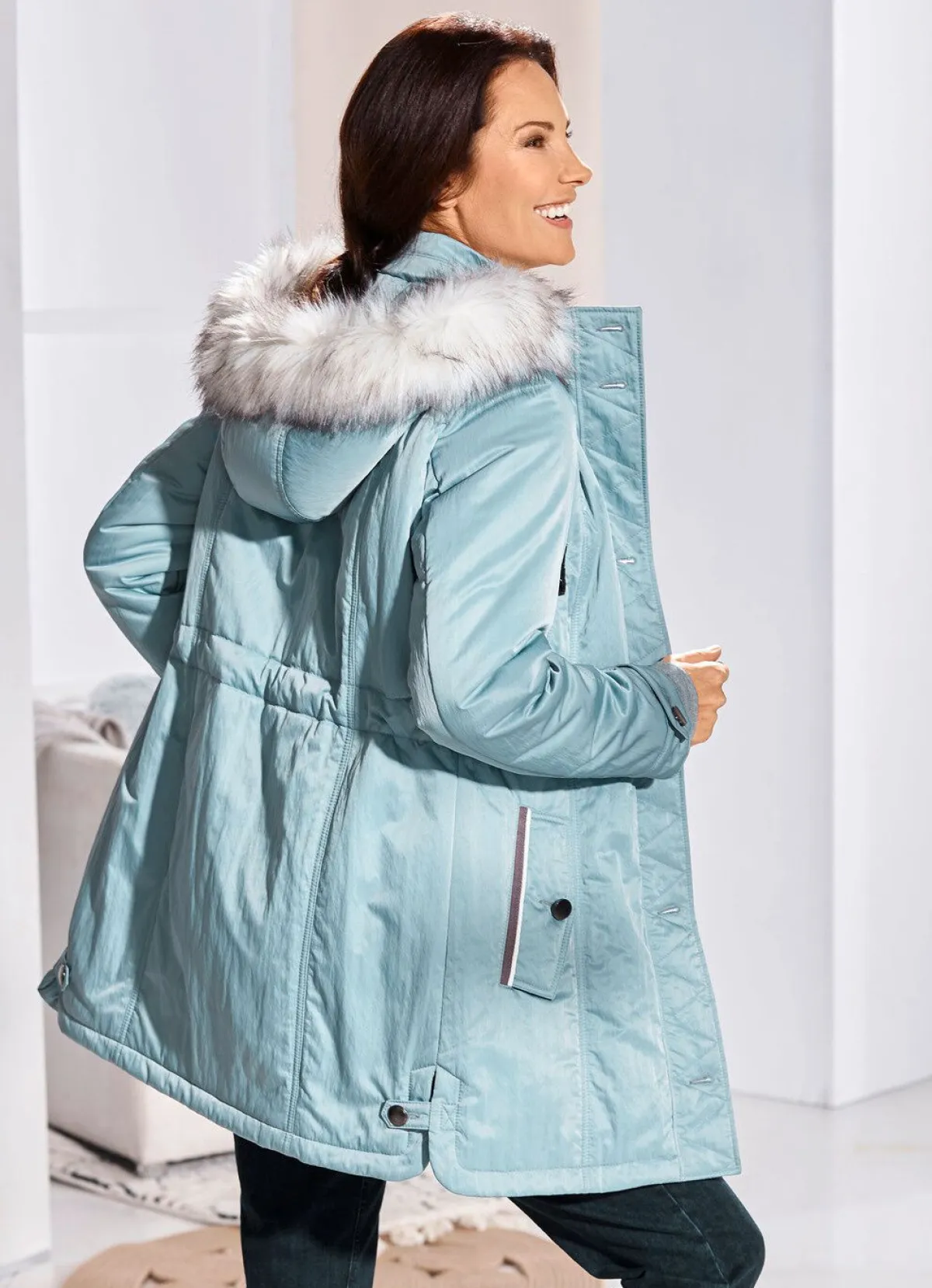 Sale BADER Jacke mit 2-Wege-Reißverschluss BLEU