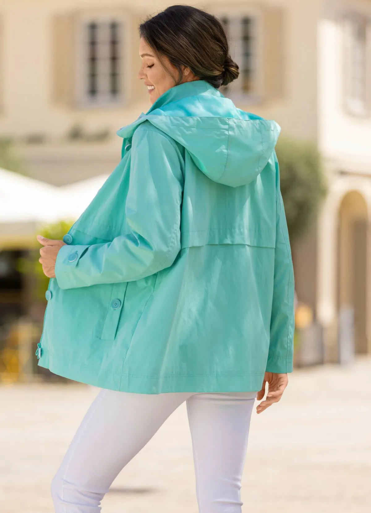 Outlet BADER Jacke mit 2-Wege-Reißverschluss AQUA
