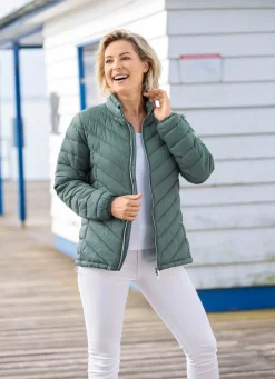 Clearance BADER Jacke mit 2-Wege-Zipper SALBEI