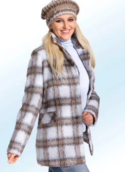 Online BADER Jacke mit fantastischem Karodessin CREME-BUNT