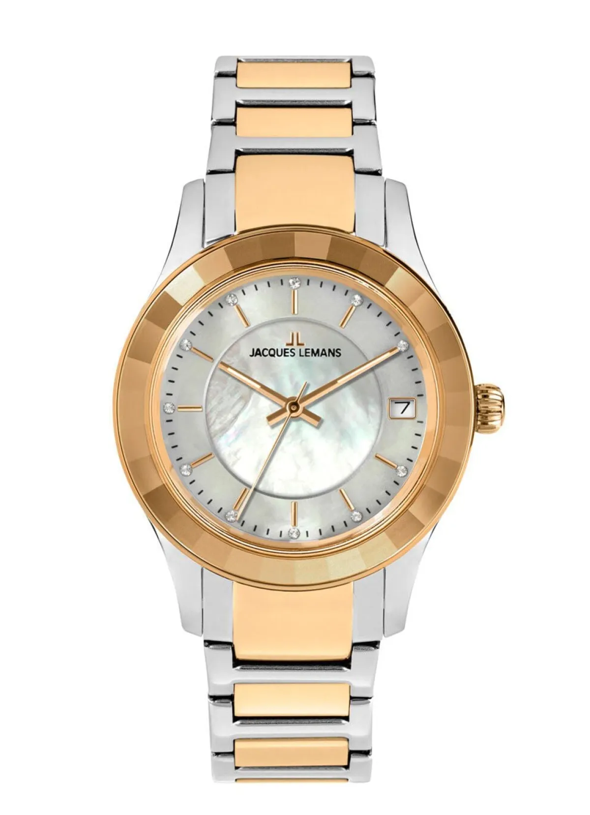 BADER Jacques Lemans Quartz-Damenuhr - Eleganz in Bicolor