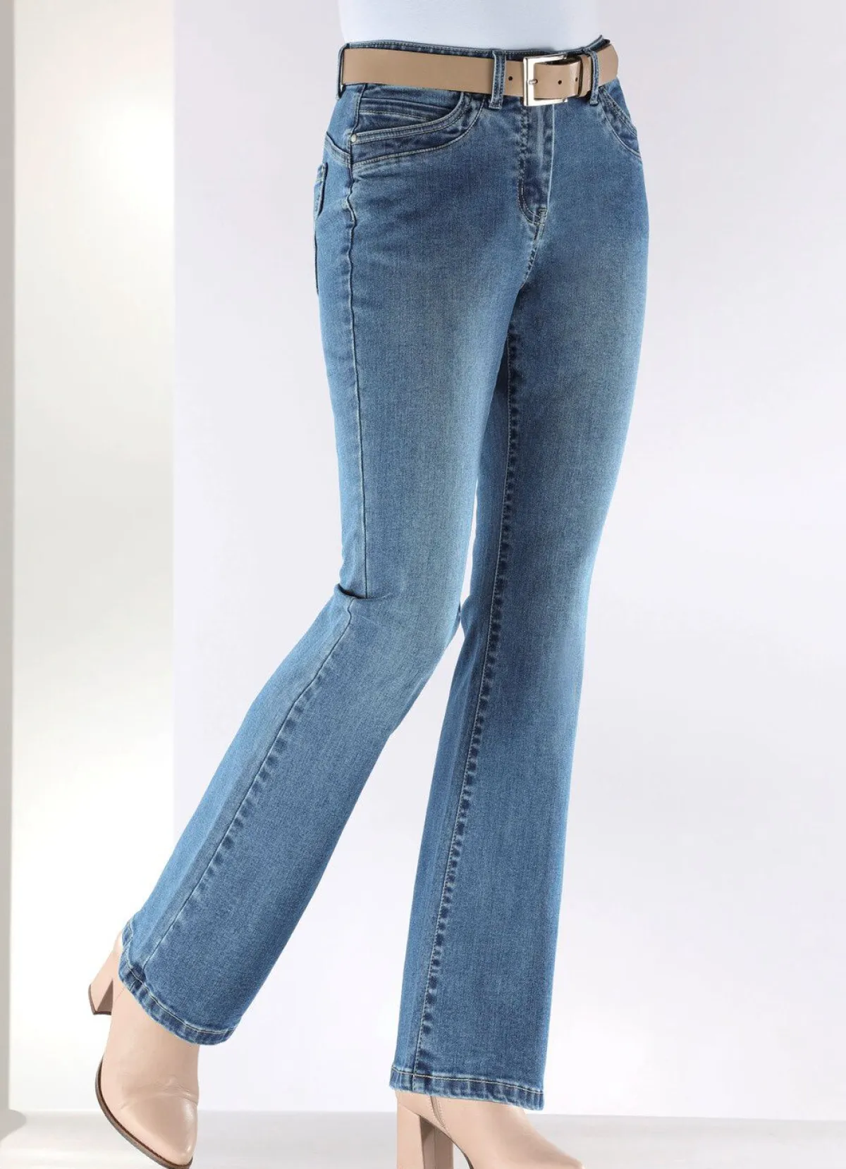 BADER Jeans in 5-Pocket-Form JEANSBLAU