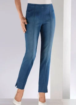 Discount COSMA Jeans mit abgesteppten Biesen JEANSBLAU