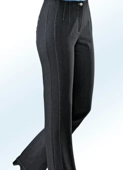 Outlet COSMA Jeans mit angeschnittenem Bund MITTELGRAU