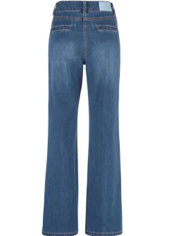 Discount BADER Jeans mit Bundfalten JEANSBLAU