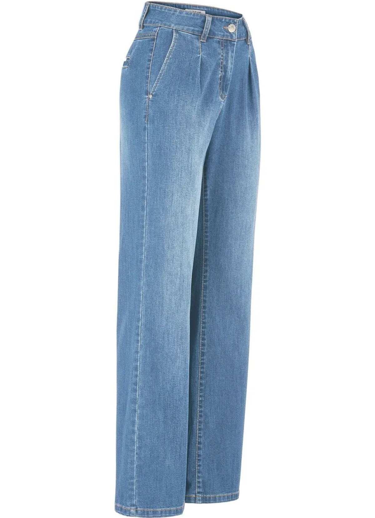 Outlet BADER Jeans mit Bundfalten HELLBLAU