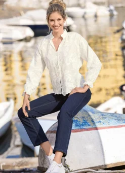 Outlet B/ANCA Jeans mit elastischem Formbund BLAU