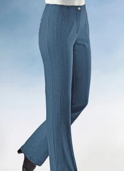 Discount BADER Jeans mit figurgünstiger Teilungsnaht JEANSBLAU