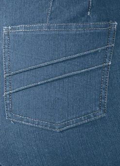 Discount BADER Jeans mit figurgünstiger Teilungsnaht JEANSBLAU