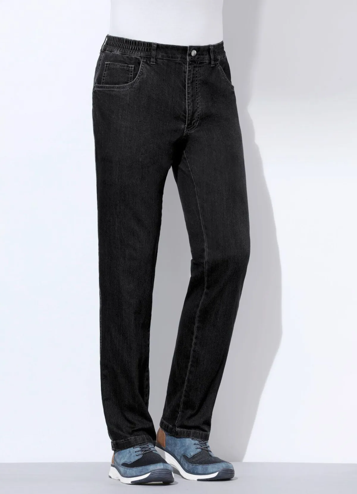 Clearance BADER Jeans mit Gummibund in 3 Farben SCHWARZ