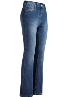 BADER Jeans mit leicht ausgestellter Beinweite DUNKELBLAU
