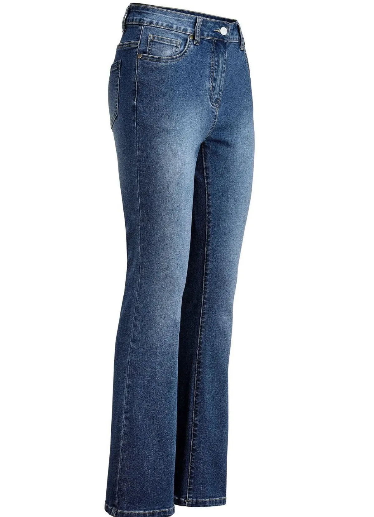 BADER Jeans mit leicht ausgestellter Beinweite DUNKELBLAU