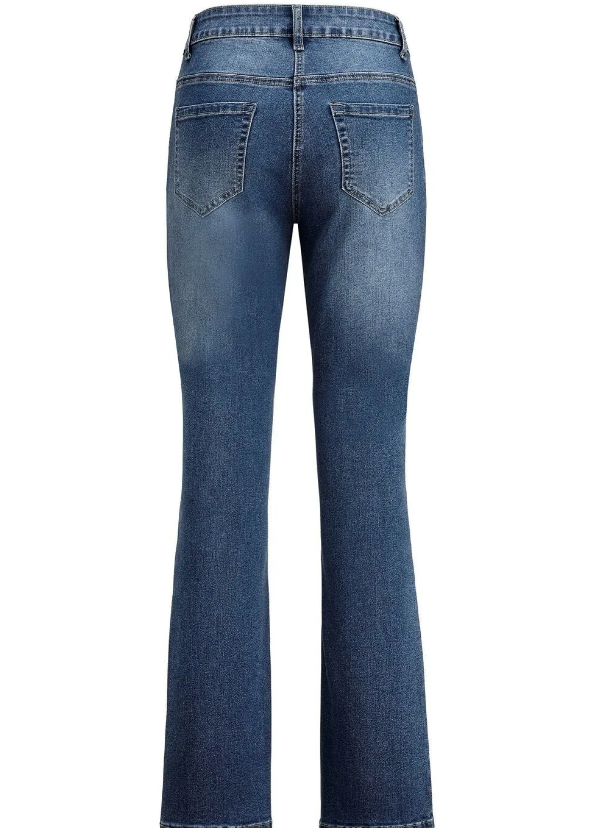 BADER Jeans mit leicht ausgestellter Beinweite DUNKELBLAU