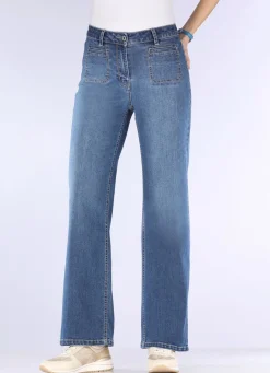 Hot BADER Jeans mit modischen Vordertaschen JEANSBLAU