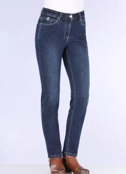 New BADER Jeans mit praktischer Handytasche DUNKELBLAU