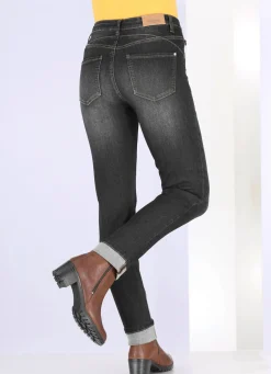 Outlet BADER Jeans mit Push-up-Effekt SCHWARZ
