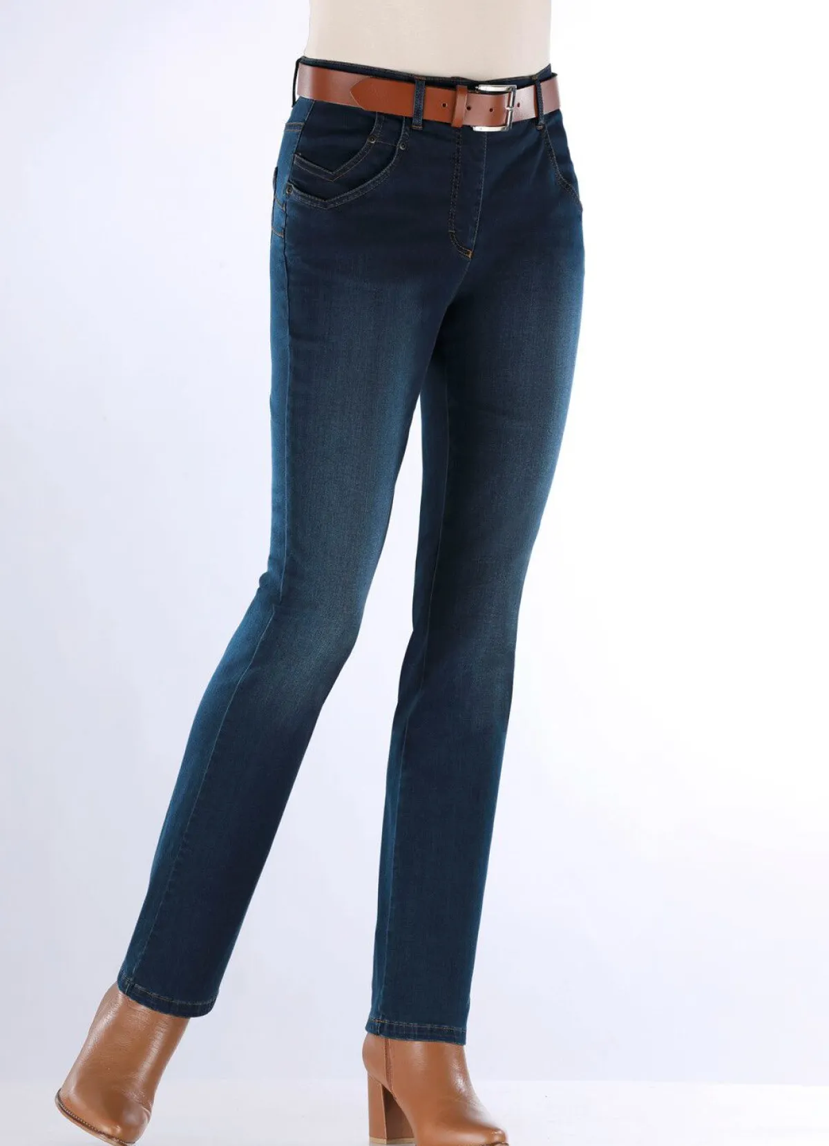 Best COSMA Jeans mit raffinierter Taschenlösung DUNKELBLAU