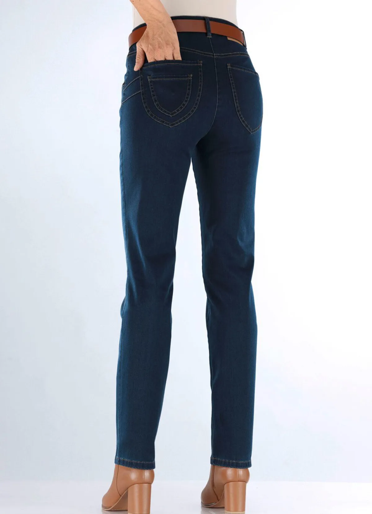 Best COSMA Jeans mit raffinierter Taschenlösung DUNKELBLAU