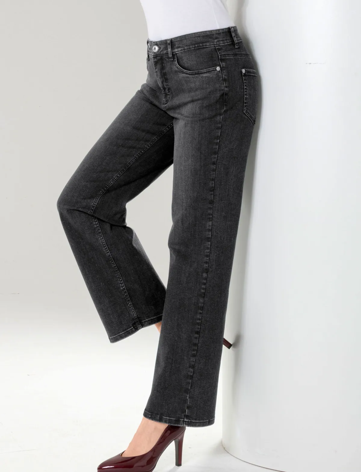Outlet BADER Jeans mit Stern-Details schwarz