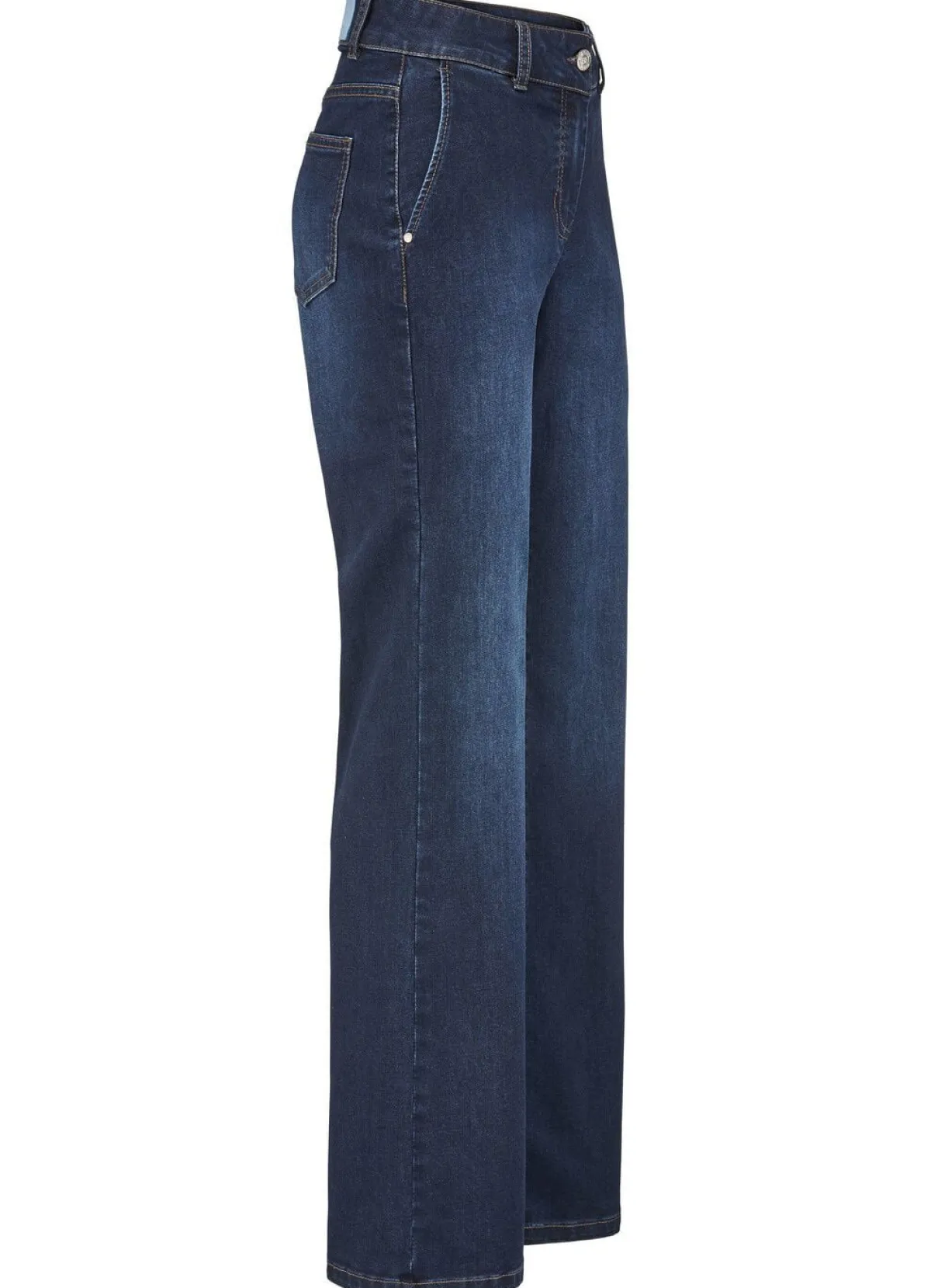 BADER Jeans mit weiterem Beinverlauf DUNKELBLAU