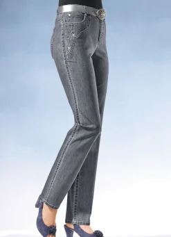 Clearance ASCARI Jeans mit weiterem Bundumfang MITTELGRAU