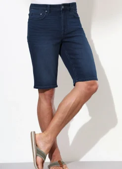 Discount BADER Jeans-Bermudas in 3 Farben DUNKELBLAU