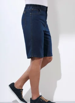 Outlet BADER Jeans-Bermudas mit Dehnbundeinsätzen in 3 Farben JEANSBLAU