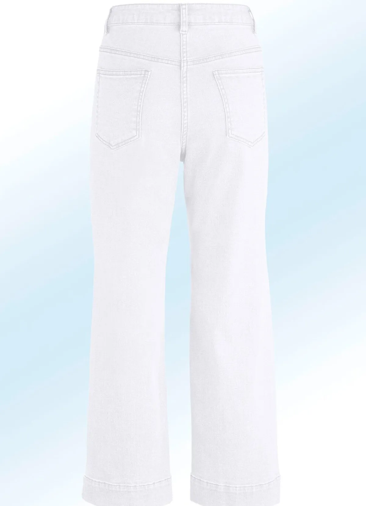 BADER Jeans-Culotte in 5-Pocket-Form WEISS